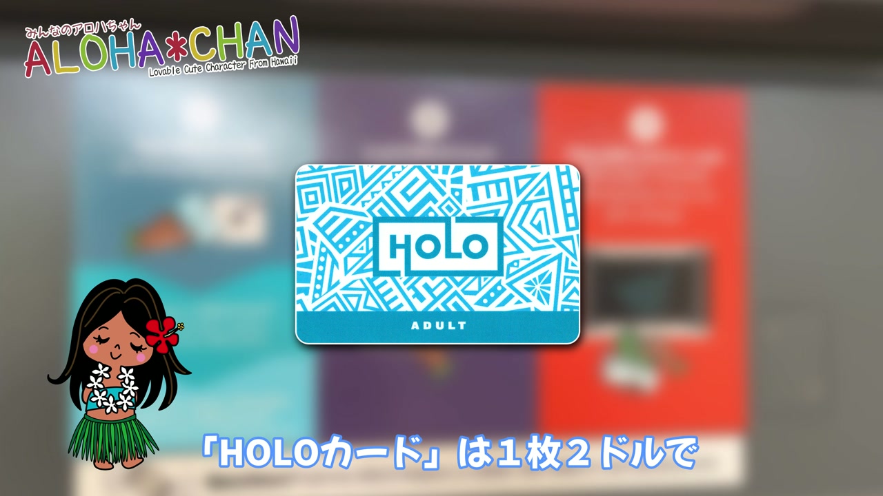 「HOLOカード」は１枚２ドル