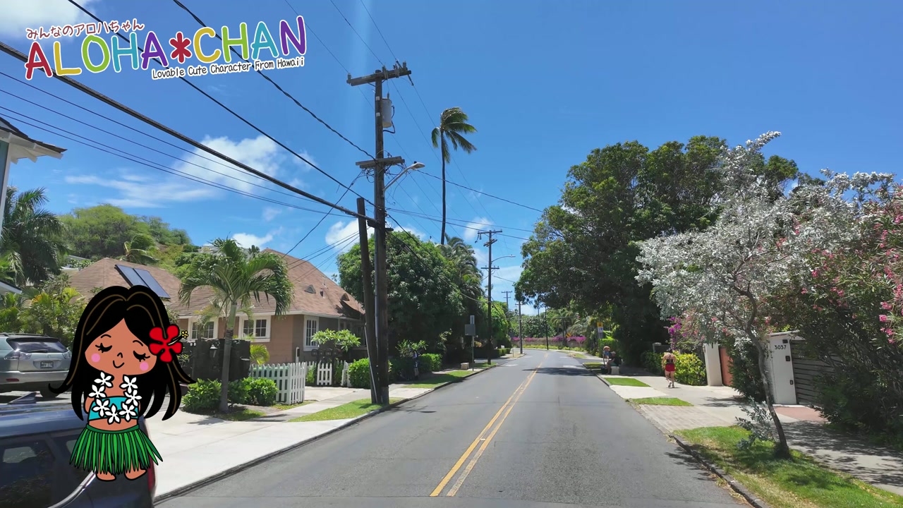ダイヤモンドヘッド海側の高級住宅街