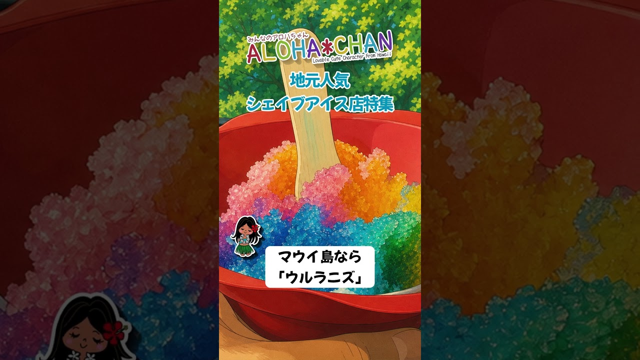 ハワイの定番スイーツ、ふわふわシェイブアイス